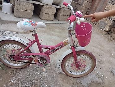 14 dyumlu velosiped: Uşaq velosipedi – LADA SPORT, qızlar üçün dizayn. az işlənmiş — 1