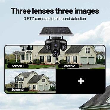 osmo kamera: 4G Günəş panelli 3 linz 12mp kamera Yaddaş Seçimləri Bulud, Yaddaş — 3