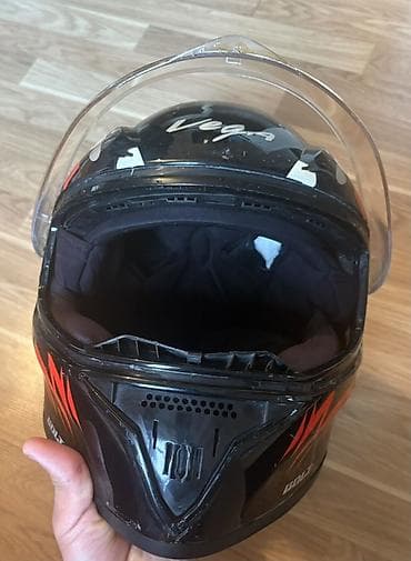 Vega tam üz örtüklü motosiklet dəbilqəsi - Model: Vega Bolt (DOT/ISI