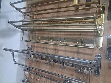 Məişət məhsulları: Divar üçün paltar askıları və rəfli asqı sistemləri - Material: metal — 1