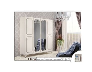 şkaf qapılarının açmasının qarşını alan qoruyucular: Yeni, Açılan, 4 qapılı Düz dolab, Qarderob, paltar dolabı, Türkiyə — 1