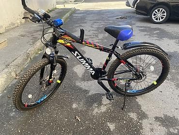 Summa Cavalier 600 model velosiped. Qara rəngli çərçivəyə və tünd