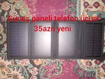Günəş enerjisi ilə telefon enerji yükləyən portativ panel - Dörd lalafo.az -da Günəş enerjisi ilə telefon enerji yükləyən portativ panel - Dörd
