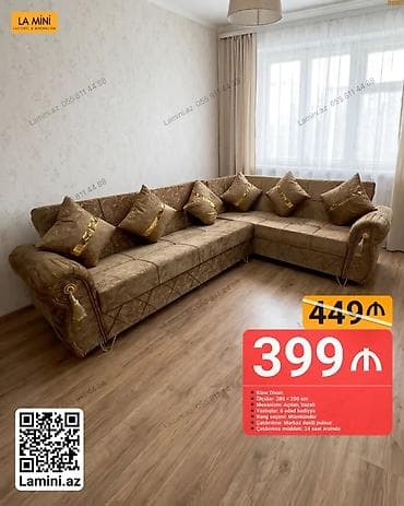 Künc divan, Açılan, Bazalı, Parça, Şəhərdaxili pulsuz çatdırılma