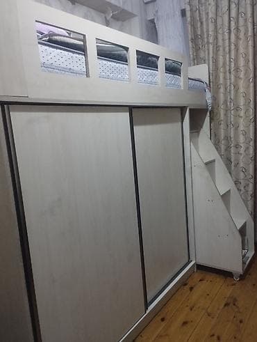 Mebel: Oğlan və qız üçün, İşlənmiş, Çarpayı, Matras ilə, Siyirməli, Laminat — 2