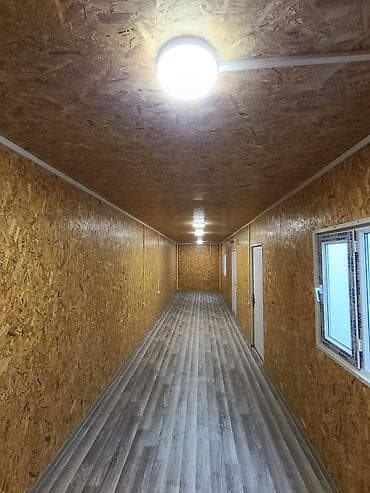 konteyner 40 tonluq: Metal konteyner ev/ofis modulu - Ölçü: təx. 40 fut (uzun konteyner — 4