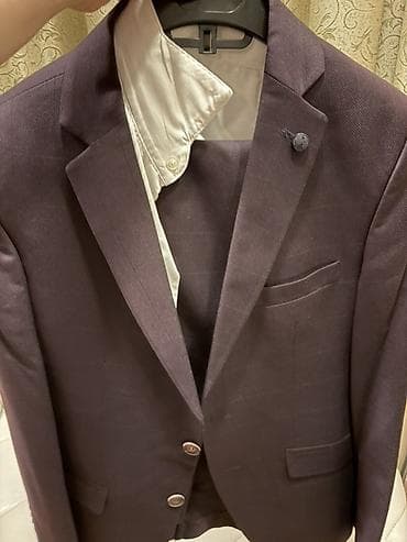 çoban geyimi: Kişi üçlük kostyum dəsti Tek 1 defe geyilib - Rəng: tünd — 1