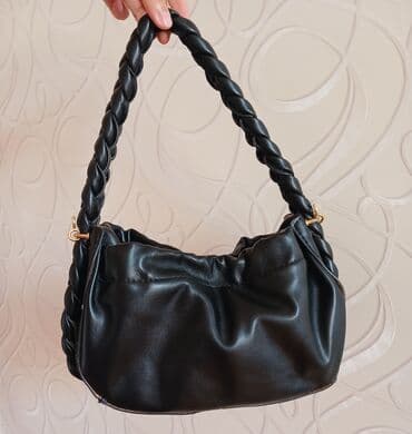 qaşlı çanta: 4 ədəd çanta - Parlaq bordo qara bej və bej və qəhvəyi rəngli — 5