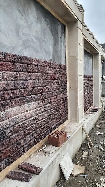 Fasad üçün dekorativ daş üzlük – qaya fakturalı klinker panellər -