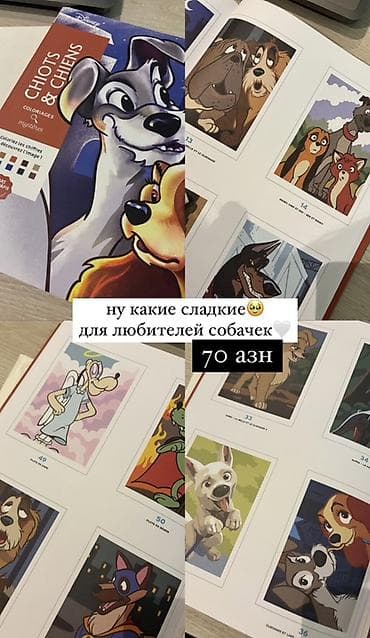 Другие книги и журналы: Disney “Chiots& Chiens – Coloriages Mystères” rəngləmə kitabı — 2