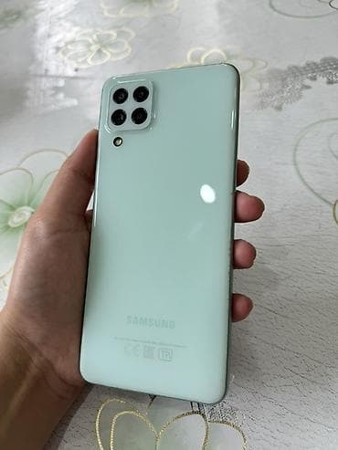 Samsung Galaxy A22, 64 GB, rəng - Yaşıl, Barmaq izi, Düyməli, Face ID