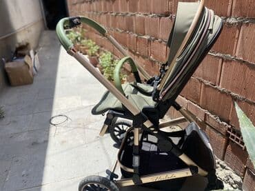 uşaq kolyaskası satışı: Uşaq arabası – Hoolada - Rəng: zeytun-yaşıl, qızılı tonlarda şassi və — 1