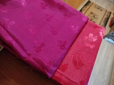 ofis sekilleri: Atlas xara ipək naxışlı.Balış yorğan üzü üçün. Narıncı-qırmızı -200 — 2