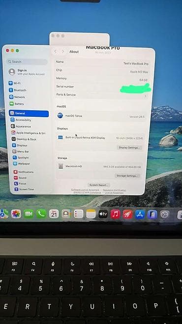 Apple MacBook: İşlənmiş Apple MacBook, 16 ", Apple M2 Max, 1 TB, Ödənişli çatdırılma, Rayonlara çatdırılma — 4