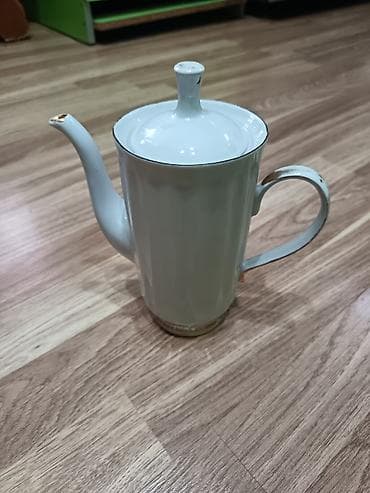 İşlənmiş, rəng - Ağ, Dəm caydanı, Farfor lalafo.az -da İşlənmiş, rəng - Ağ, Dəm caydanı, Farfor