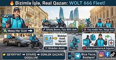 moto kiraye: Moto-kuryer tələb olunur, İşəmuzd ödəniş, 6 ildən artıq təcrübə — 1