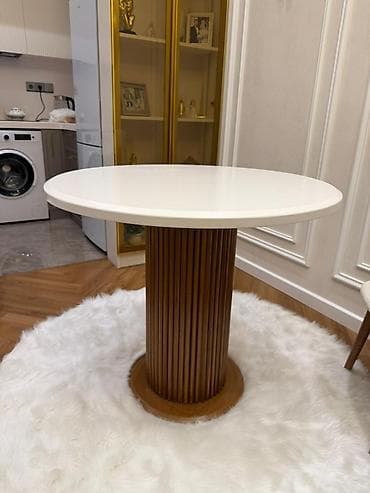 Qonaq masası, Yeni, Açılmayan, Yumru masa lalafo.az -da Qonaq masası, Yeni, Açılmayan, Yumru masa