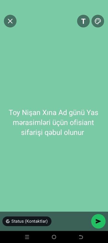 yasamalda xadime isi: Digər ixtisaslar — 1