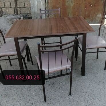 столы и стулья для бара: Stullar stol stul desti. Masa və oturacaqlar dəstləri. Masalar — 27
