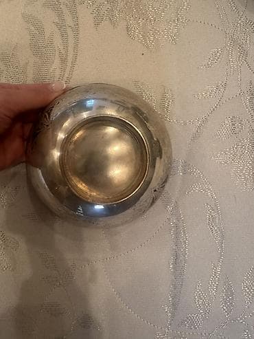 gumuşdur: Gümüş dekorativ cam (kasa) - Material: gümüş tonlu metal gövdə, iç — 2