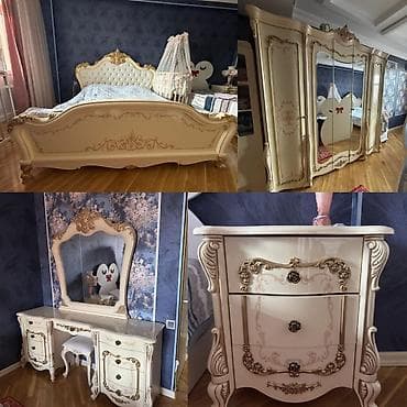 Двуспальная кровать, Б/у at lalafo.az Двуспальная кровать, Б/у