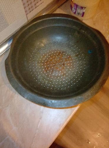 Termoqablar: Metall süzgəc (kolander) - Material: qalın metal misdən — 2