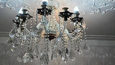 diod lampa: Çılçıraq, 6 lampa, Xrustal — 2