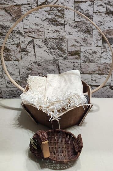 yeni il hediyye qutusu: Hədiyyə səbəti, Yeni, rəng - Qəhvəyi, Ünvandan götürmə — 3