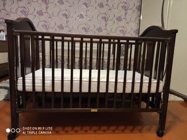 синтепоновая подушка: Для девочки и мальчика, Колыбель, С матрасом, Без механизма качания — 4