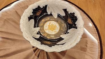 aksesuar qabi: Porselen dekorativ meyvə/qənnadı vazası — 2