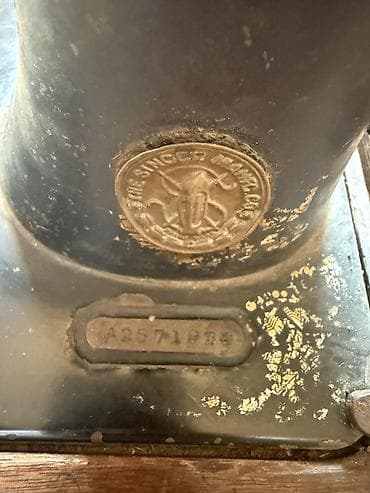 Antik Singer tikiş maşını - Brend: The Singer Manufacturing Co. - — 5