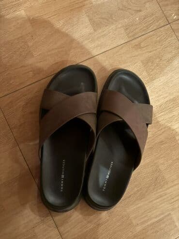 Мужская одежда: Tommy Hilfiger kişi/slayd sandal - Model: kəsişən qayışlı slayd - — 1