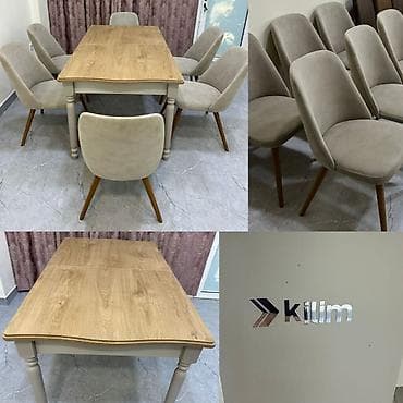 kompyuter stulu: İdeal veziyyetde. Masa desti. 450azn. 6 stulla. Turk istehsalı — 1