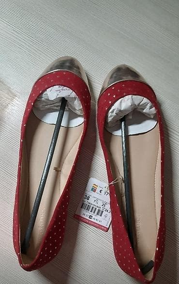 barya ayakkabı: Baletkalar, Zara, Ölçü: 36, rəng - Qırmızı, Yeni — 4
