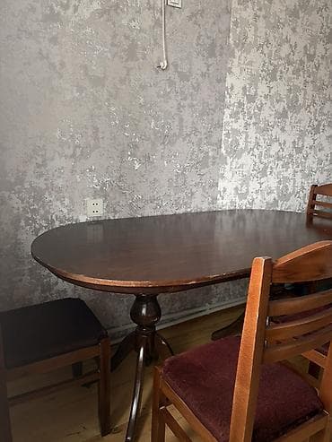 paddon taxtasi: Qonaq otağı üçün, Açılmayan, Oval masa, 6 stul — 2