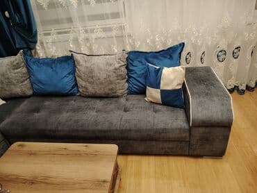 divan 2 əl: Künc divan, İşlənmiş, Açılmayan, Bazalı, Parça, Çatdırılma yoxdur — 12