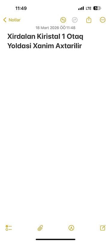 tap.az xudat: Xırdalan, Kristal Abşeron yaşayış kompleksində 1 otaqlı mənzilə xanım — 2