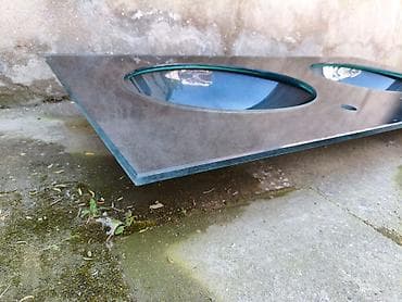 İkiqat şüşə hamam lavabosu paneli - Material: qalın, sərt temperli — 2
