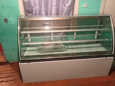 hell soyuducu: Soyuduculu vitrin (şirniyyat/fast‑food/market üçün) - Önü əyri şüşəli — 3