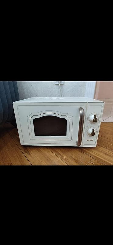 qaz peci işlənmiş: Mikrodalğalı soba Gorenje, Ayrıca dayanan, Mikrodalğalar ilə, rəng - Ağ — 1