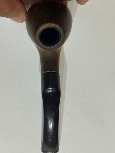 elekron qəlyan: Tütün qəlyanı (siqar borusu) – əyri saplı model - Material: təbii — 2