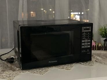 Mikrodalğalı soba Panasonic, Ayrıca dayanan, Mikrodalğalar ilə, rəng - Qara