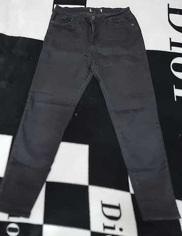 Qara şalvar xanım üçün – dar kəsim, klassik beş ciblə - Rəng: tam