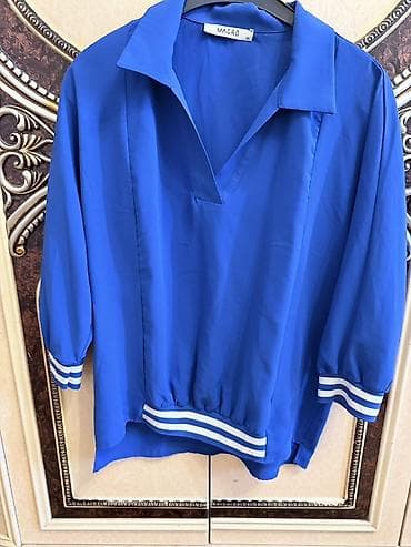 X-Lady mağazasından 80 aznə alınıb. S/M Mavi qadın bluzası – MAGRO - — 1
