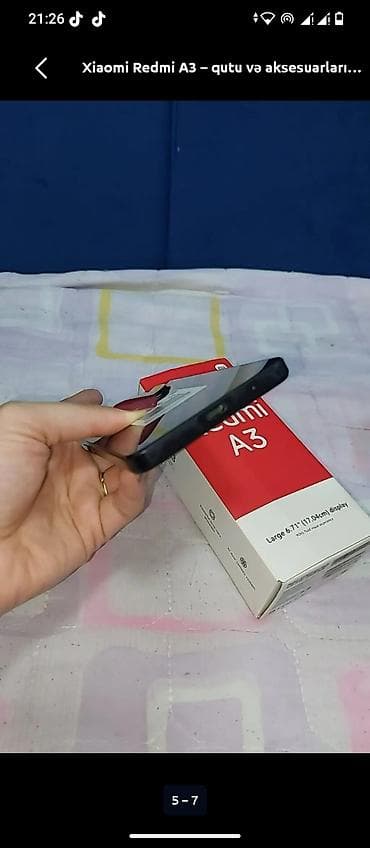 060 mobil operator: Redmi A3, 128 GB, rəng - Qara, İki sim kartlı — 7
