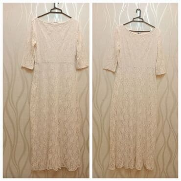 детские платья с длинным рукавом: Qadın geyimləri – 4 fərqli don dəsti 1) Krem rəngli uzun krujeva don — 1