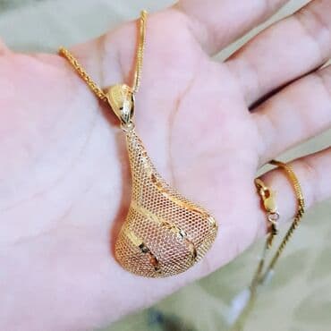 золотые комплекты с бриллиантами в баку: В комплекте: Цепочка, Кулон, Желтое золото, 750 проба — 2