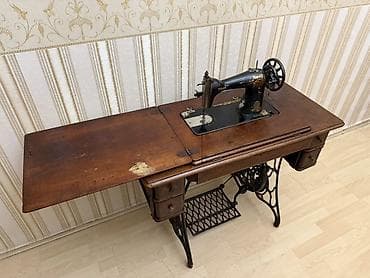demir masinlar: Məhsul: Singer pedallı tikiş maşını və ağacdan qatlanan masa-stend — 3