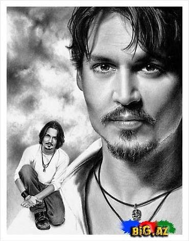 Qrafit karandaşla çəkilmiş portret rəsmi rəssam işləri - Qara-ağ lalafo.az -da Qrafit karandaşla çəkilmiş portret rəsmi rəssam işləri - Qara-ağ