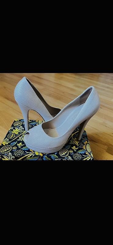 Tuflilər, Ölçü: 37, rəng - Bej, İşlənmiş